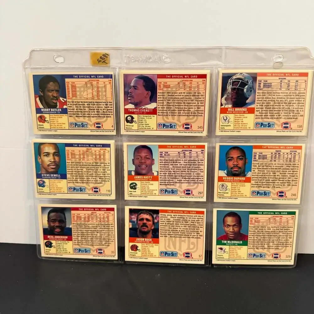 Lot of 60 1989 Pro‎ Set NFL Football Cards Including Marcus Allen and Stars